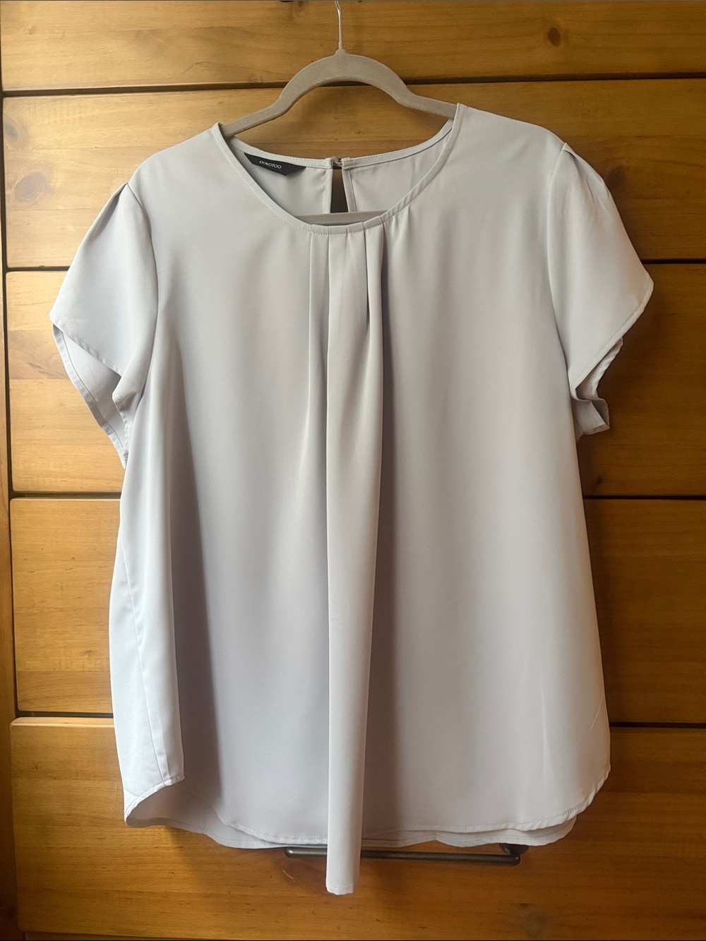 NWOT! Dokotoo Blue Silver Pleated Blouse | 2XL